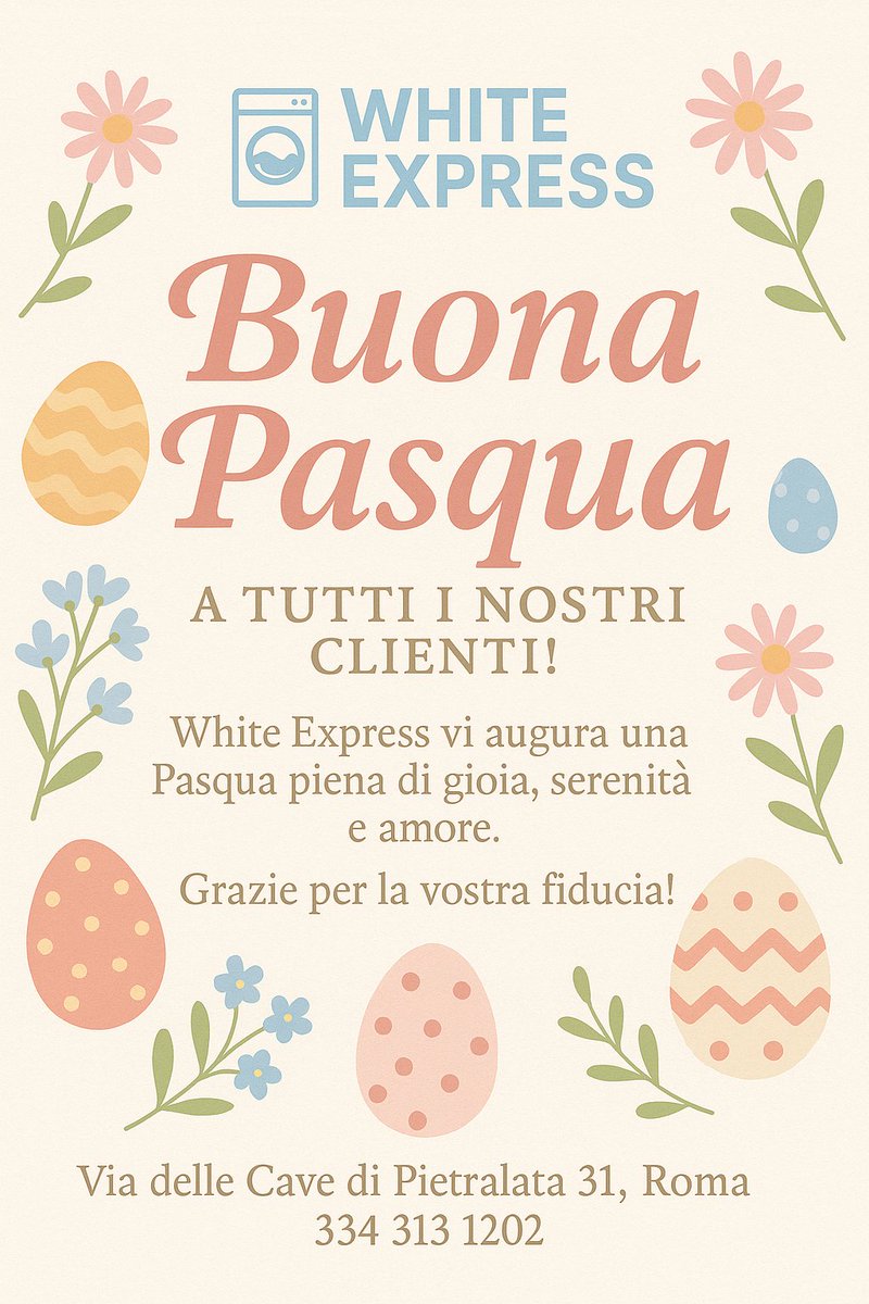 lavanderia_we's tweet photo. #pasqua2025 https://t.co/B0MCfLLUWf