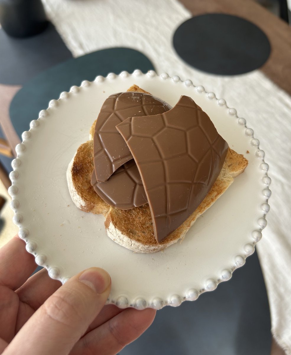 Egg on toast for breakfast