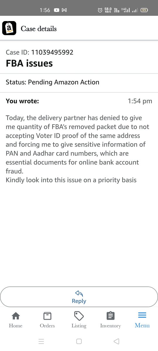 DrRG_Keynotes's tweet photo. @AmazonHelp @amazonIN
@amazon @jagograhakjago @GoI_MeitY Why delivery agent of FBA removed quantity is forcing us for giving them copy of sensitive details of PAN &amp; Aadhar Card number, whereas it can be delivered by sharing OTP https://t.co/egHymioUF4