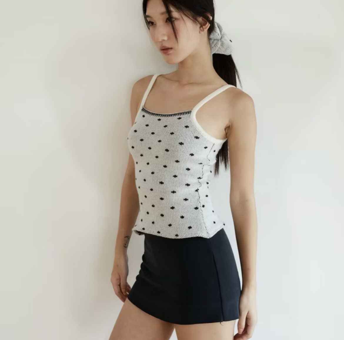 somintchoco's tweet photo. สายเดี่ยว Knit top ลายจุดสีครีมดำน่ารักๆ
🎀 : https://t.co/M8ud66MV0D https://t.co/vPxV4tBvtk