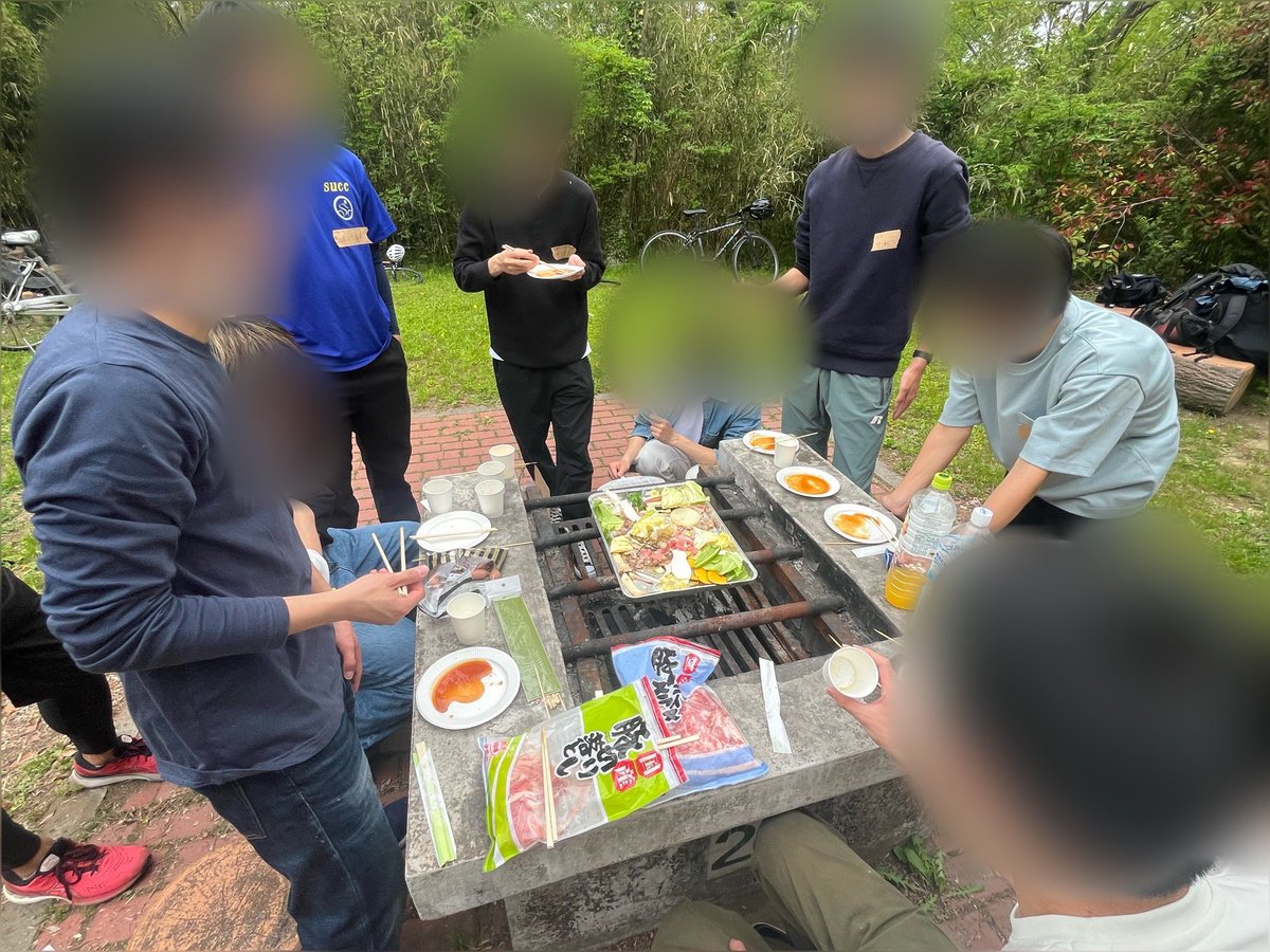 succ_succ_003's tweet photo. 【BBQラン　2025】
4/20にBBQランを行いました！🍖🚴

秋ヶ瀬公園でBBQをした後、彩湖を一周する毎年恒例の新歓企画！

新入生同士の交流を深める場になれていたら幸いです😌

新歓期の活動はまだまだありますので興味を持っていただけた方はぜひご参加ください🙏

#春から埼大
#春から埼玉大学 https://t.co/dtebdeNLcL