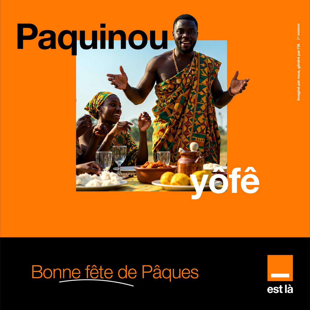 Bonne Fête de Pâques à tous. 
Ensemble, partageons ce bon moment en famille !

#OrangeEstLà