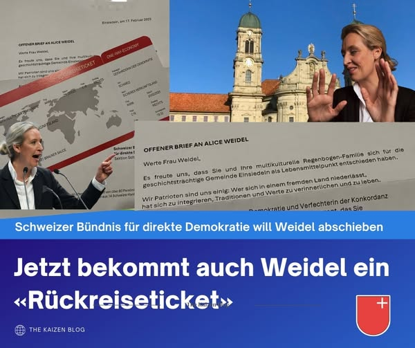 Die Schweiz ist kein Rückzugsort für staatsgefährdende und hetzerische Kräfte.
Das Rückreiseticket für Ihr sicheres Heimatland finden Sie anbei.
Gute Heimreise !    5/5