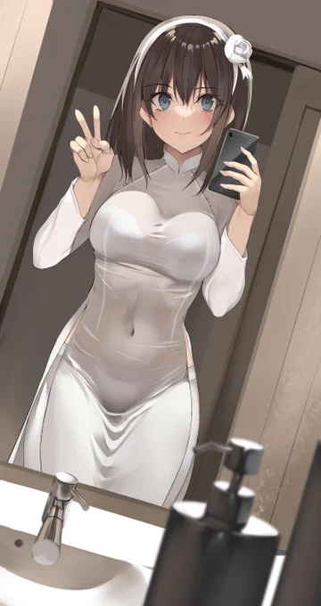 アオザイ着てみた彼女(再 