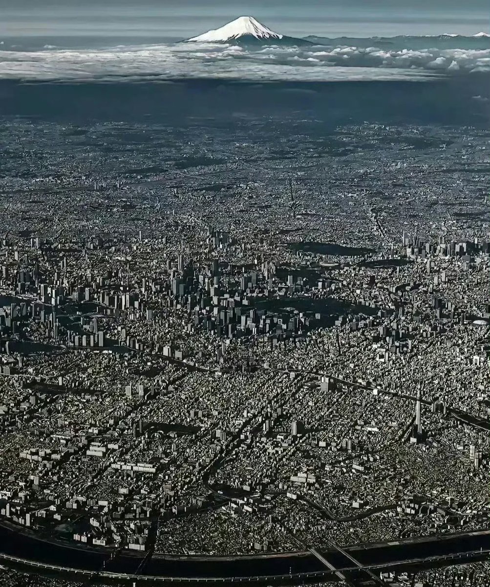 日本东京的全景图，你第一眼看到的第一个想法是什么？