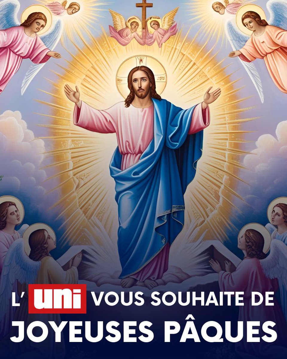 droiteuniv's tweet photo. ✝️ Joyeuses fêtes de Pâques !

L’UNI pense à tous les Chrétiens persécutés dans le monde et qui ne peuvent pas fêter Pâques librement. https://t.co/tBb7fXpz8e