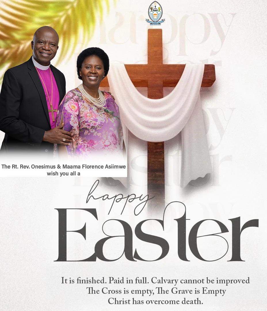 North Kigezi Diocese-Kinyasano (@northkigezidio1) on Twitter photo Happy Easter from <a href="/AsiimweOnesimus/">Rt. Rev Onesimus Asiimwe</a> Bishop of <a href="/Northkigezidio1/">North Kigezi Diocese-Kinyasano</a> and Maama Florence Asiimwe. Happy Easter from <a href="/AsiimweOnesimus/">Rt. Rev Onesimus Asiimwe</a> Bishop of <a href="/Northkigezidio1/">North Kigezi Diocese-Kinyasano</a> and Maama Florence Asiimwe.
