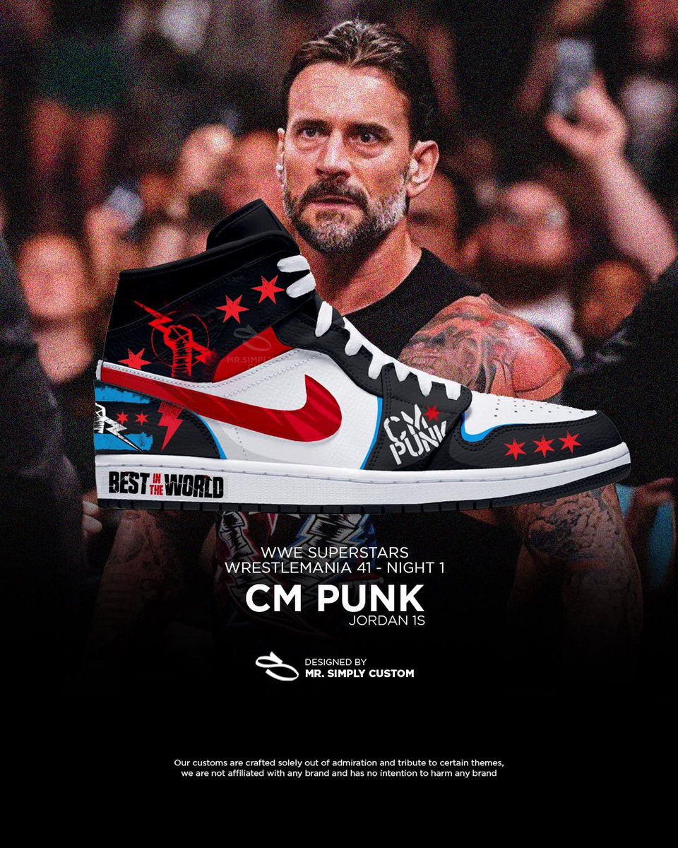 MrSimplyCustom's tweet image. Some of the Design I made while watching @WWE #WrestleMania41 - Goddamit Paul Heyman. #WrestleMania