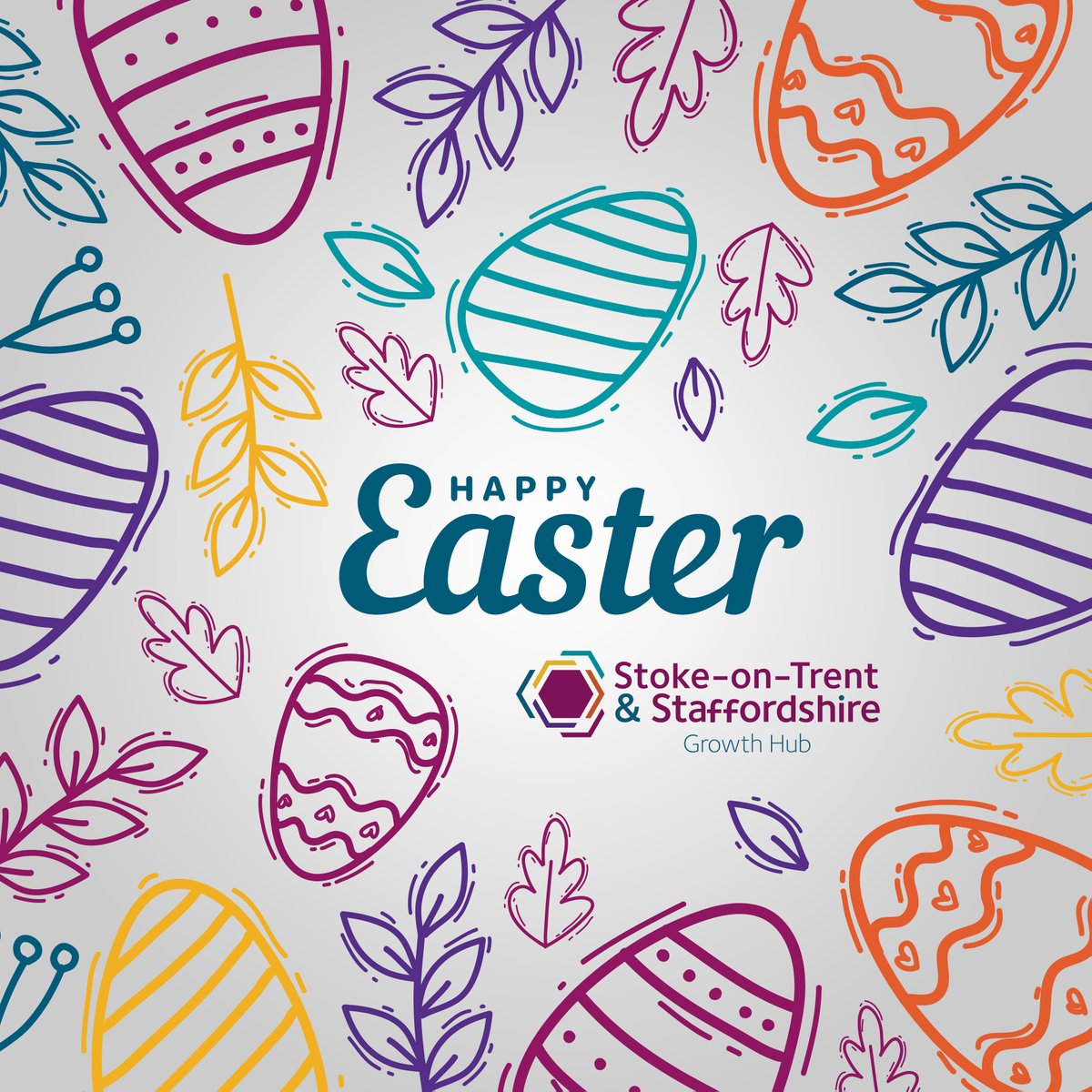 Wishing all businesses across Stoke-on-Trent and Staffordshire a restful Easter break.

As we move into spring, it's the perfect time to explore fresh opportunities for growth and innovation. 

If you're looking to take your next step in business, we're here to help.