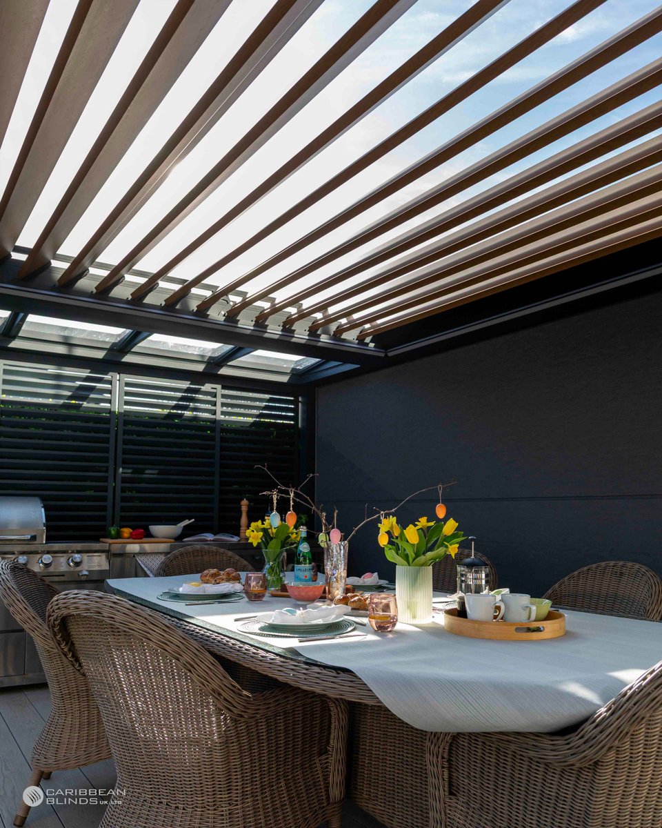 cbsolarshading's tweet photo. Happy Easter!🐣🍫The days are getting longer, the flowers are blooming, and it’s the perfect time to enjoy the outdoors!🌷🌼Wishing you a joyful Easter!🐰#eastersunday #bankholiday #outdoorliving #louveredpergola #externalshading #caribbeanblinds https://t.co/juI3dJkjg0