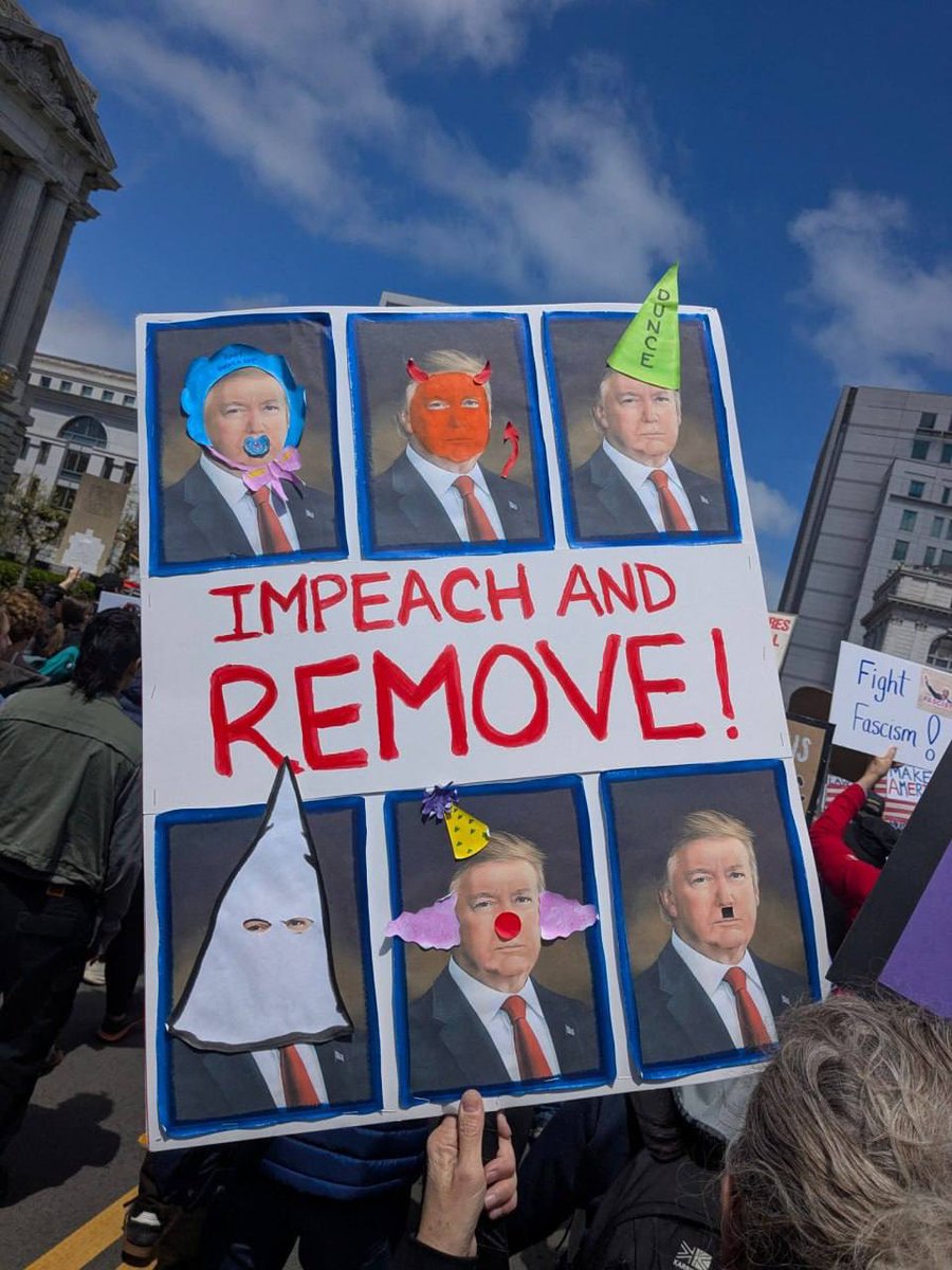 jurgen_nauditt's tweet photo. "Impeachment and Removal": Mass protests against Trump in the USA.
On Saturday, thousands of Americans took to the streets to protest the actions of the current president's administration. Demonstrators accused him of undermining democratic values โโand strengthening authoritarian tendencies.
Protests took place in many major cities โ New York, Washington, San Francisco, Portland, Boston โ as well as in smaller towns across the country. Demonstrations in Massachusetts attracted particular attention: Here, the protest was linked to the commemoration of the 250th anniversary of the beginning of the American Revolutionary War, symbolically highlighting the significance of the struggle for freedom even today.