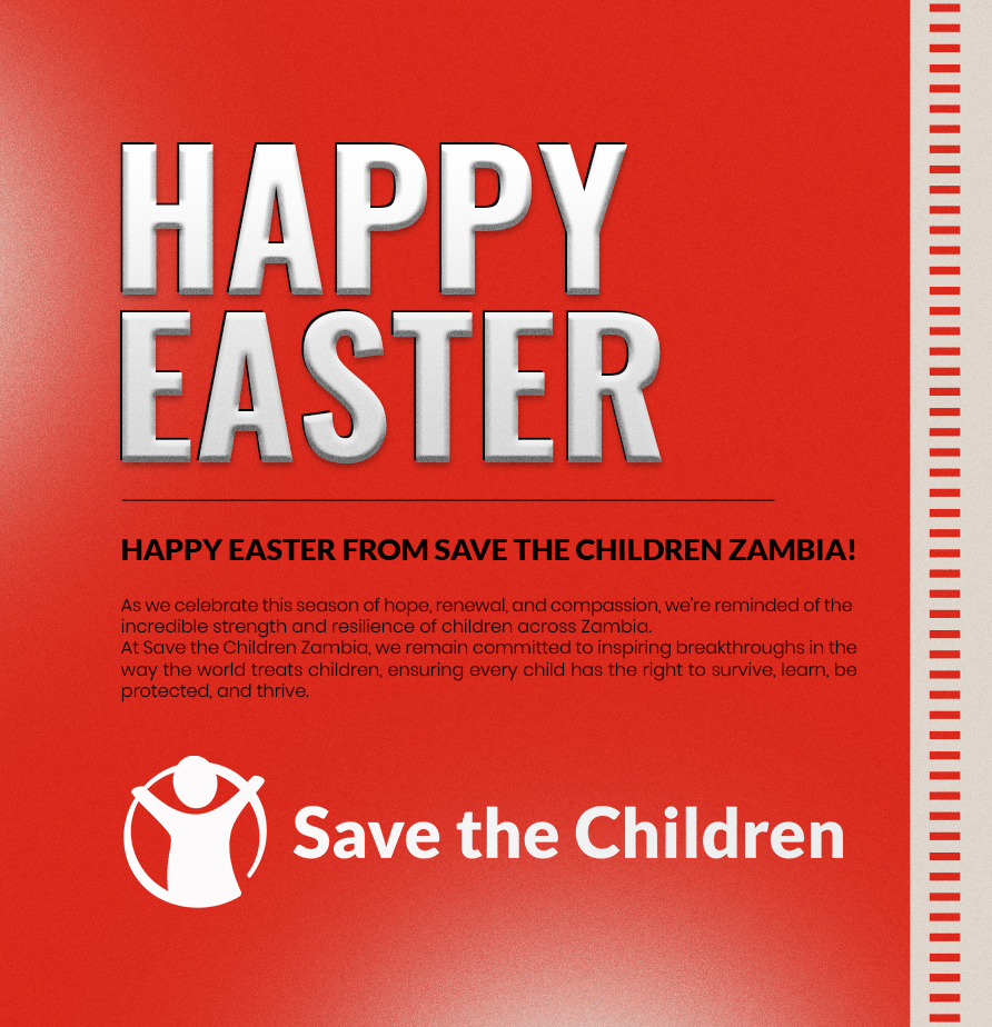 Save the Children Zambia (@savechildrenzm) on Twitter photo ๐๐๐ฉ๐ฉ๐ฒ ๐๐๐ฌ๐ญ๐๐ซ ๐๐ซ๐จ๐ฆ ๐๐๐ฏ๐ ๐ญ๐ก๐ ๐๐ก๐ข๐ฅ๐๐ซ๐๐ง ๐๐๐ฆ๐๐ข๐!
๐๐ข๐ฌ๐ก๐ข๐ง๐ ๐ฒ๐จ๐ฎ ๐๐ง๐ ๐ฒ๐จ๐ฎ๐ซ ๐ฅ๐จ๐ฏ๐๐ ๐จ๐ง๐๐ฌ ๐ ๐ฃ๐จ๐ฒ๐๐ฎ๐ฅ ๐๐ง๐ ๐ฆ๐๐๐ง๐ข๐ง๐ ๐๐ฎ๐ฅ ๐๐๐ฌ๐ญ๐๐ซ!
#HappyEaster
#SaveTheChildrenZambia
#ForEveryChi ๐๐๐ฉ๐ฉ๐ฒ ๐๐๐ฌ๐ญ๐๐ซ ๐๐ซ๐จ๐ฆ ๐๐๐ฏ๐ ๐ญ๐ก๐ ๐๐ก๐ข๐ฅ๐๐ซ๐๐ง ๐๐๐ฆ๐๐ข๐!
๐๐ข๐ฌ๐ก๐ข๐ง๐ ๐ฒ๐จ๐ฎ ๐๐ง๐ ๐ฒ๐จ๐ฎ๐ซ ๐ฅ๐จ๐ฏ๐๐ ๐จ๐ง๐๐ฌ ๐ ๐ฃ๐จ๐ฒ๐๐ฎ๐ฅ ๐๐ง๐ ๐ฆ๐๐๐ง๐ข๐ง๐ ๐๐ฎ๐ฅ ๐๐๐ฌ๐ญ๐๐ซ!
#HappyEaster
#SaveTheChildrenZambia
#ForEveryChi