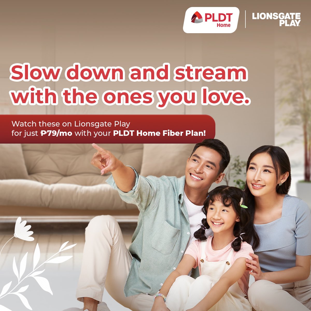 PLDTHome's tweet photo. Enjoy heartwarming stories on Lionsgate Play PHโjust โฑ79/month with your PLDT Home Fiber Plan! ๐ https://t.co/hrhKV8gX5L
#PLDTHomeXLionsgatePlay
#PlayMoreBrowseLess https://t.co/cfAofXyMSF