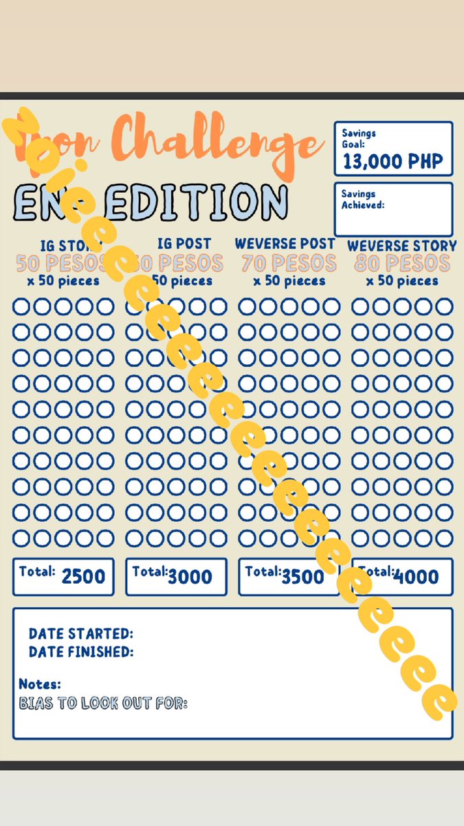 gusto mo ba makapag-ipon para sa mga merch, concerts, at para sa extra  money ng masaya?

Kung may mga grupo kayong gusto,lagay niyo lang sa comment section :))

Ang mga templates na ito ₱250 each. 

At may promo na: 3 templates for ₱800
