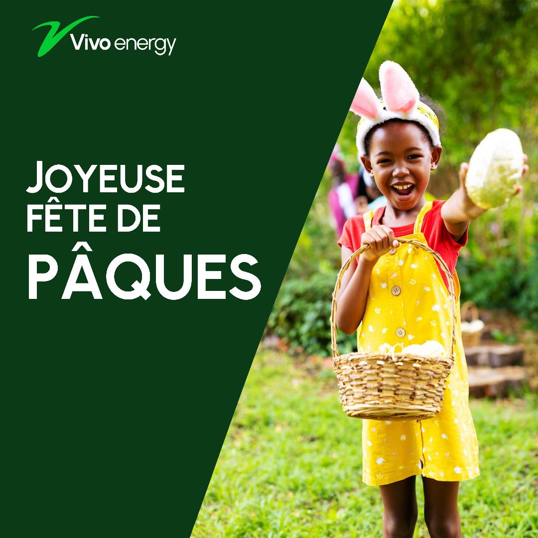 Vivo Energy Côte d'Ivoire souhaite une joyeuse fête de Pâques à toute la communauté chrétienne.
Que cette célébration soit un moment de paix, d’espérance et de renouveau partagé.
Puisse cette période renforcer les liens de fraternité et d’amour autour de vous.

#FêteDePâques