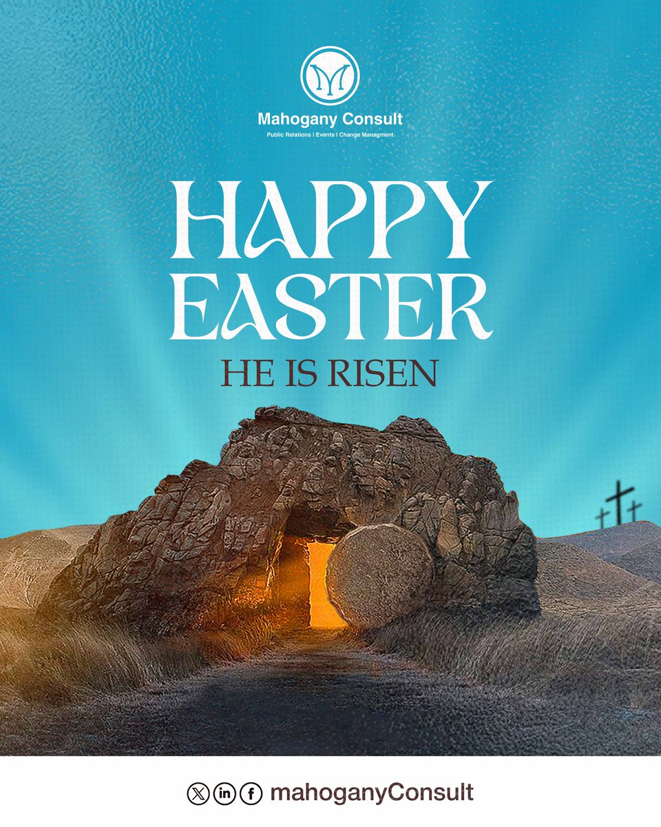 He is risen!!!
#happyeaster 
#HappyEaster2025 
#MahoganyConsult 
#addingvalue