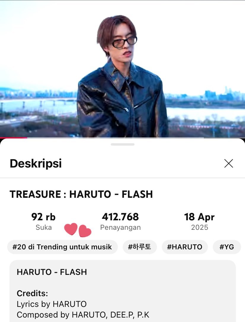 Harulice527's tweet photo. Soo Haruto power is true 😭❤️‍🔥
This what he make after his own first MV out. Without any promo, even the company try to sabotage his MV for delayed his release date. See this babe @treasuremembers im so proud of u 😭🤎

HARUTO LIGHTS UP FLASH
#HARUTO_FLASH
#FLASH #하루토 https://t.co/66kuzhVE24