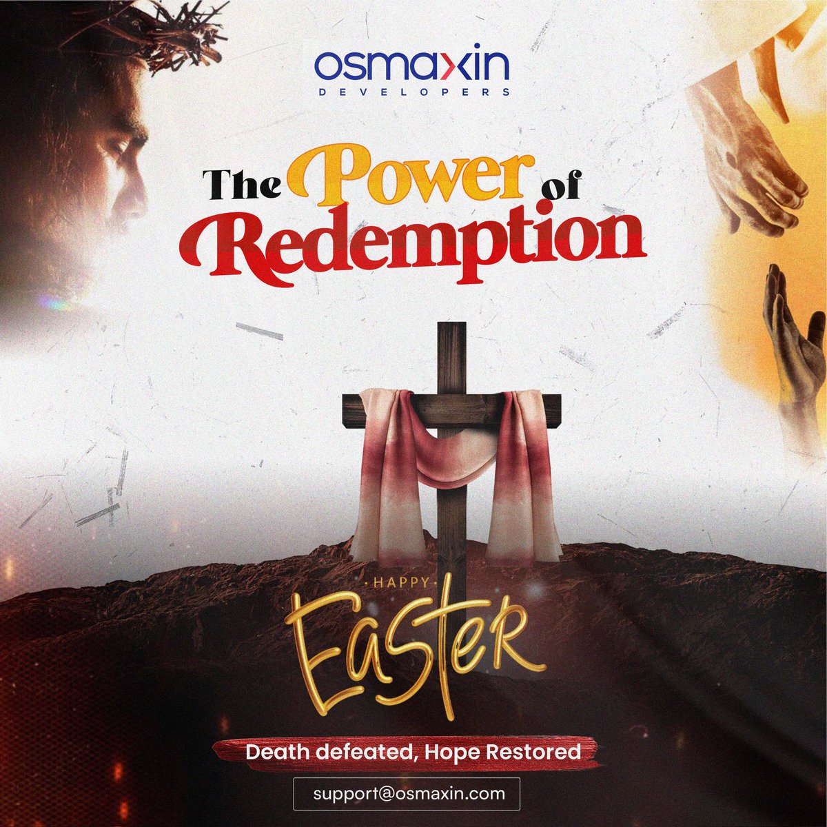 osmaxindevs's tweet photo. Happy Easter from all of us at OsMaxin!
#Easter #HopeRestored #Redemption #OsMaxinDevelopers https://t.co/pYpe12nFet
