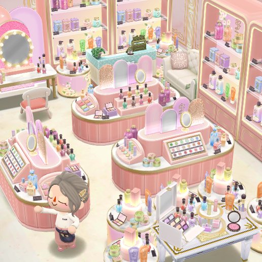 yuiprose's tweet photo. コスメショップ💄
「ご自由にご覧ください✨」

#ポケ森 #ポケ森コンプリート #ポケ森レイアウト https://t.co/TMUabnvASH