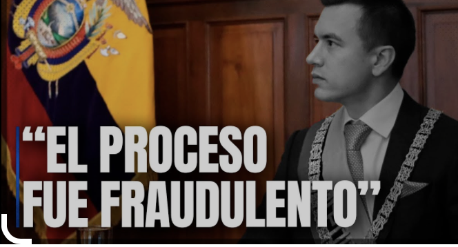 JorgeGestoso's tweet photo. En Ecuador 🇪🇨 Organizaciones y Movimientos Nacionales e Internacionales exigen el recuento de votos y alegan que Noboa no debería asumir la Presidencia porque irrespetó más de 5 artículos de la Constitución Ecuatoriana y el Código de la Democracia: "Hubo fraude por todos lados" https://t.co/tGwsKjEt6O