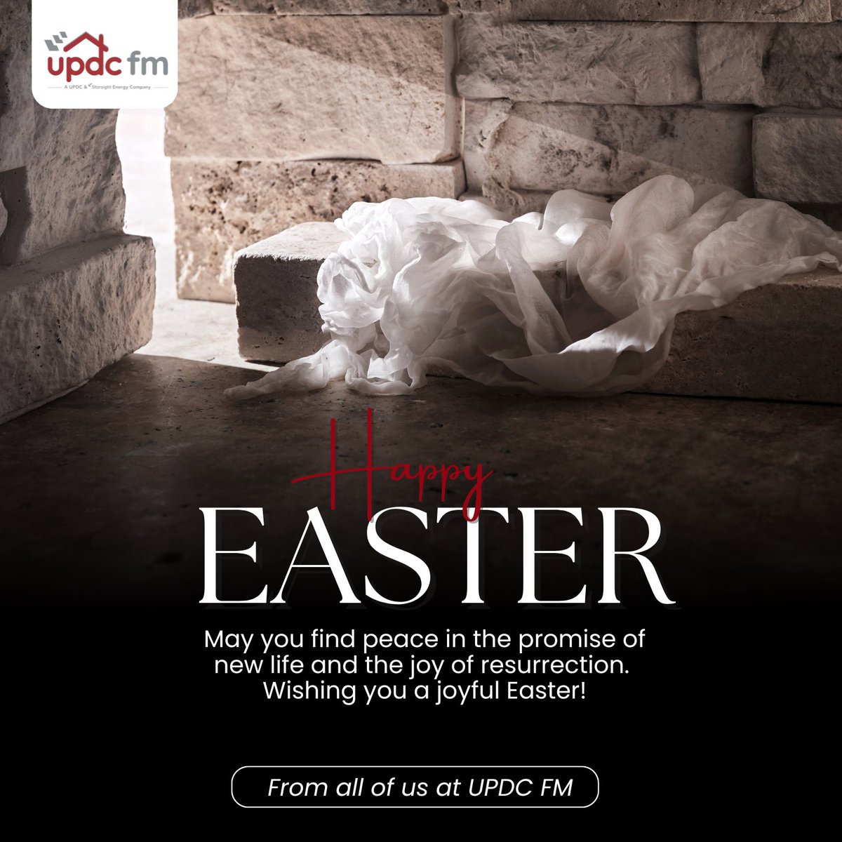 updcfmltd's tweet photo. As we celebrate Easter, let the spirit of renewal and hope fill your heart with happiness and faith. 

May this season be a reminder of the beautiful possibilities that come with faith and perseverance. 

Happy Easter! 

#HappyEaster #HeisRisen #HesAlive #EasterSunday #UPDCFM https://t.co/MKCQrho9Tq