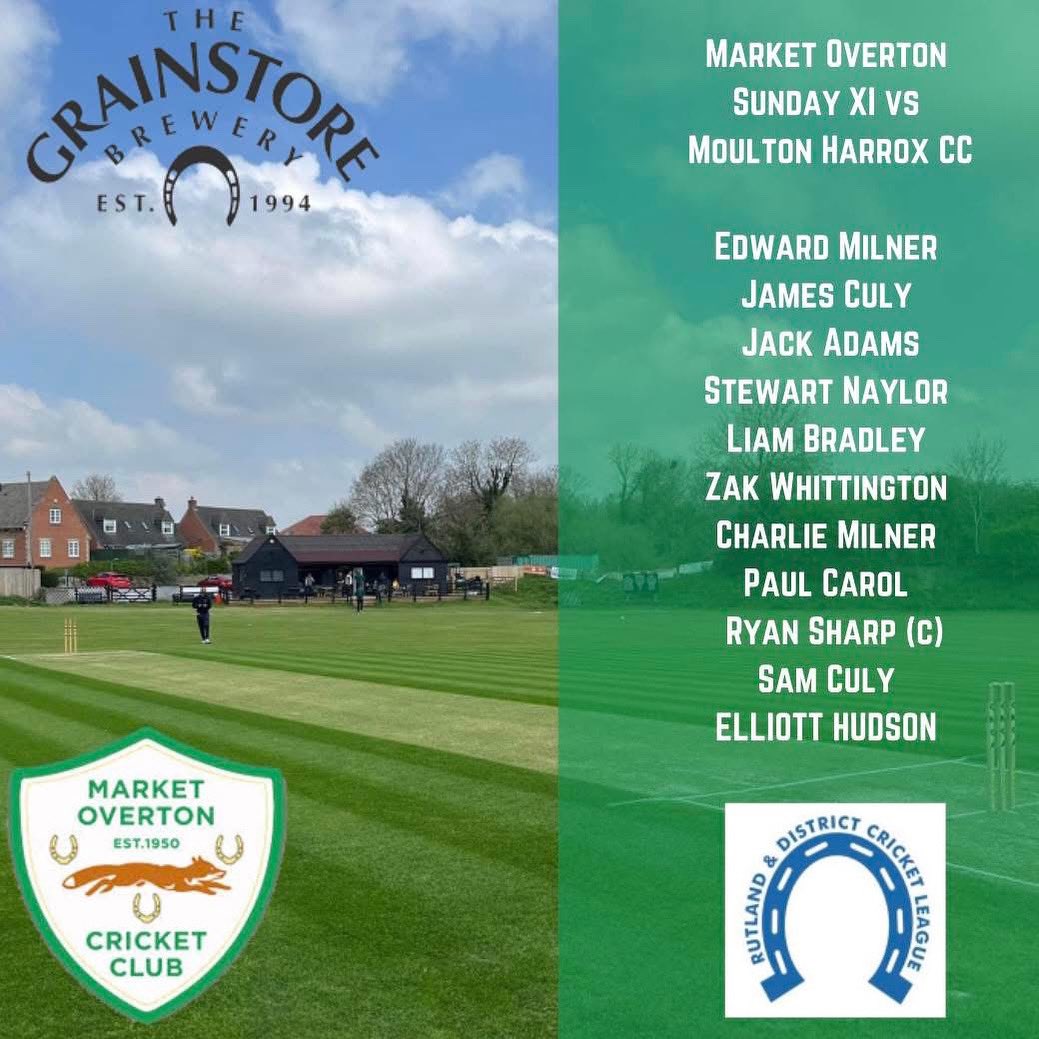 Market Overton CC (@marketovertoncc) on Twitter photo Our Sunday Team start their league campaign today from midday
The bar will be open and the ☀️ is making an appearance according to the weather forecast, so pop down to see us 🤗
Thank you to <a href="/thegrainy/">Grainstore Brewery</a> for their continued support as our main sponsor for senior cricket 🏏 🙏 Our Sunday Team start their league campaign today from midday
The bar will be open and the ☀️ is making an appearance according to the weather forecast, so pop down to see us 🤗
Thank you to <a href="/thegrainy/">Grainstore Brewery</a> for their continued support as our main sponsor for senior cricket 🏏 🙏