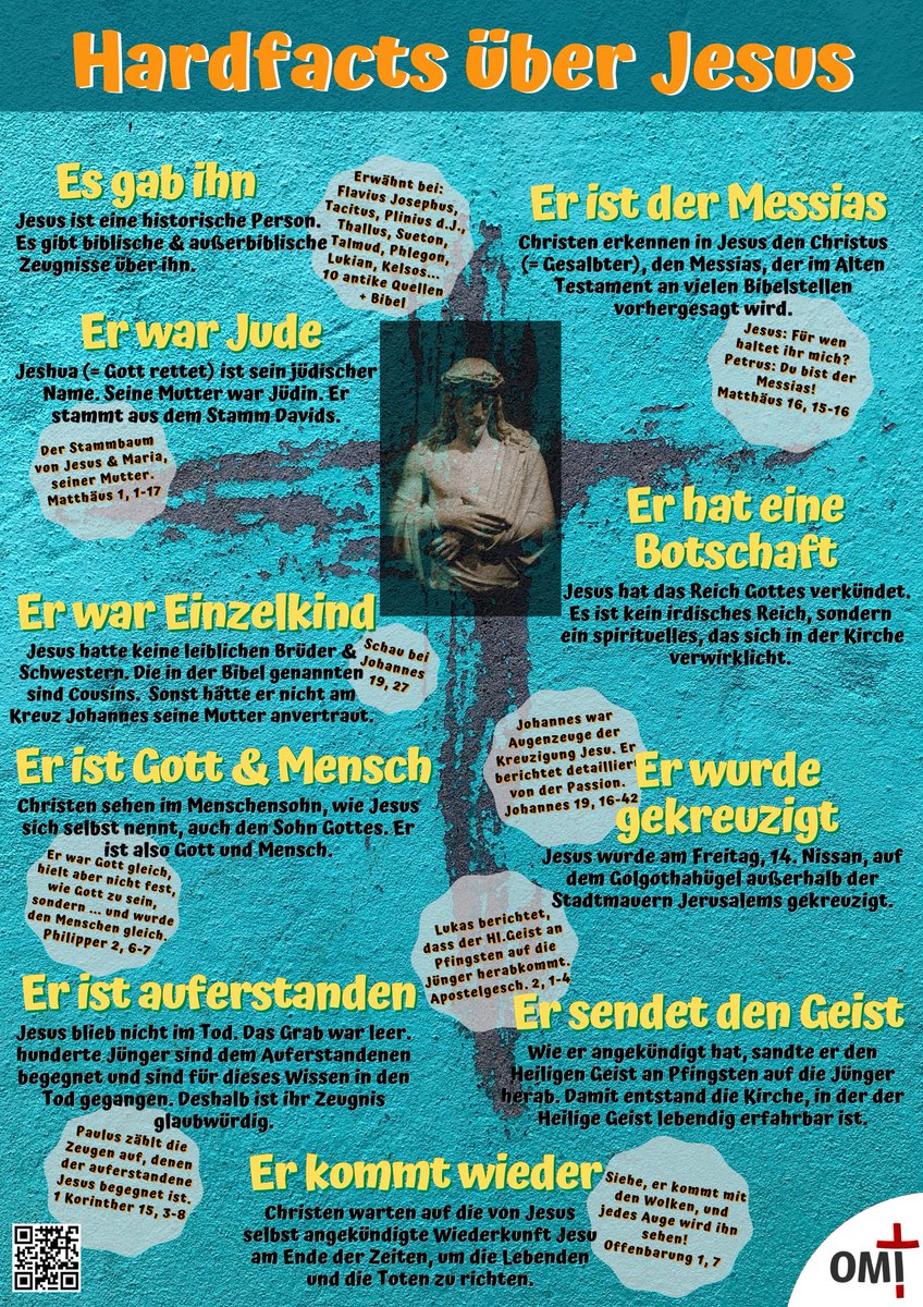 Jesus Christus ist auferstanden. Leute, die Sache mit Jesus ist wahr. Hier einige Hardfacts über Jesus. Frohe Ostern.
#Ostern2025
