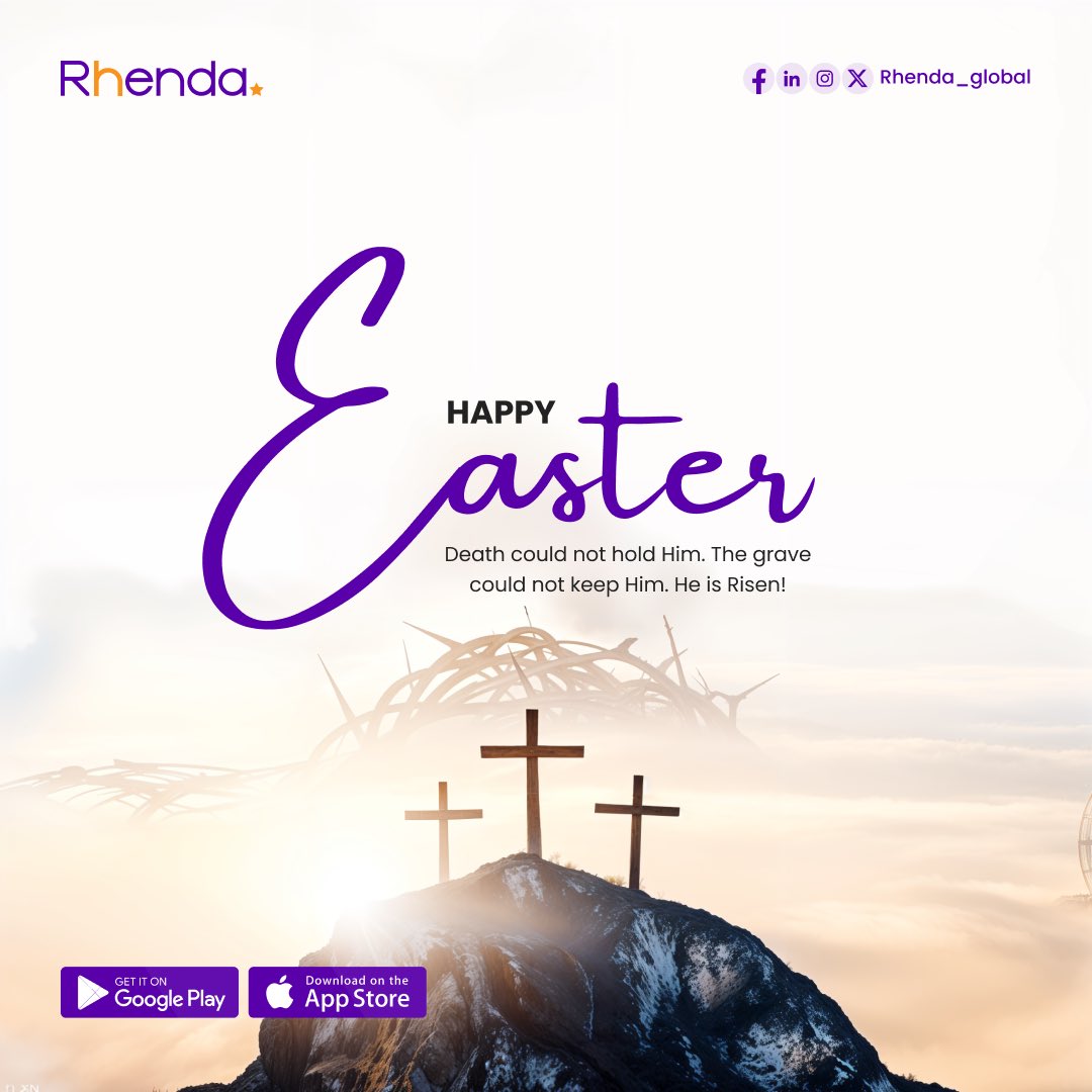 rhenda_global's tweet photo. Today, we celebrate the victory of Jesus
Love won. Grace won. 
Forever changed by the cross and the empty tomb, he collected what man lost and won back our victory. Thank You Jesus  
#easter #heisrisen #rhenda https://t.co/t4462y2gPA