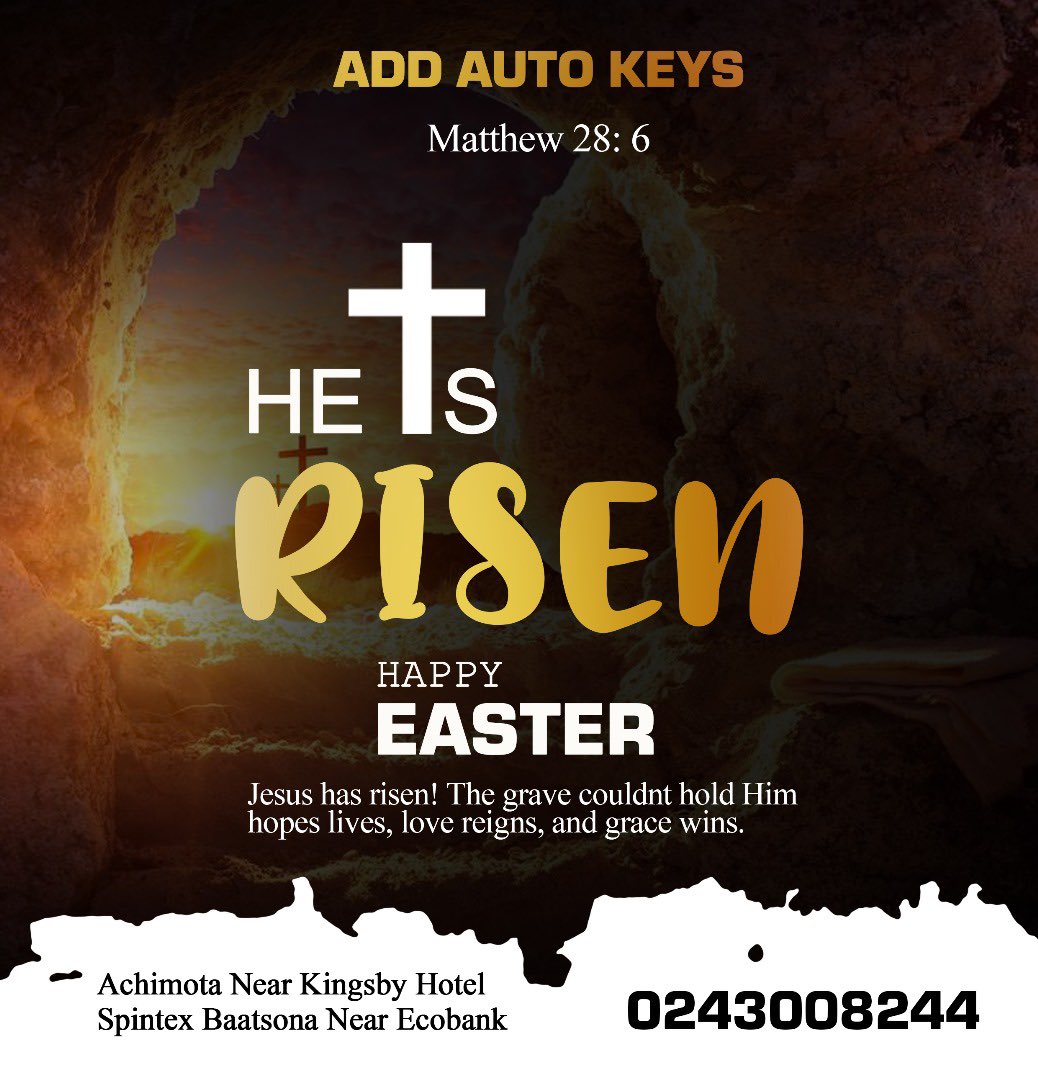 💫Jesus has risen! The grave couldn’t hold Him—hope lives, love reigns, and grace wins.”☪️
Lapaz opposite Absa bank OPENING SOON 
#HeIsRisen #JesusLives #EmptyTomb #EasterSunday #RisenSavior #HopeInChrist #FaithOverFear #VictoryInJesus