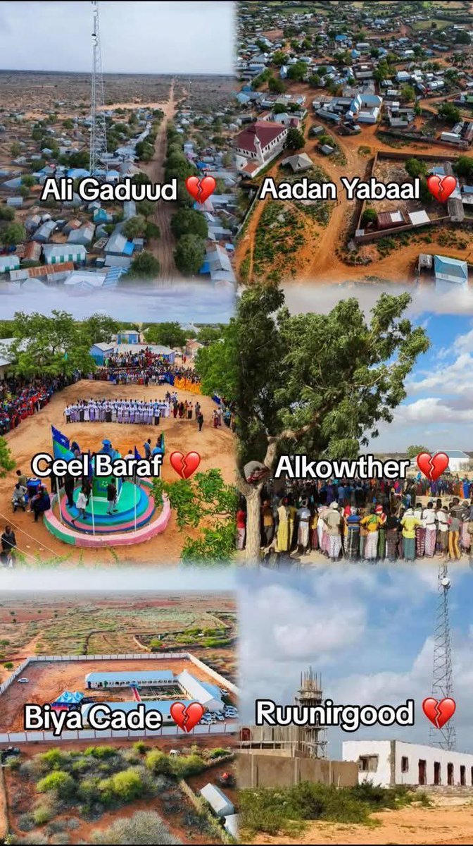 bashirmire2020's tweet photo. @Hiraabniimo @profmullah @HassanSMohamud Broke Alshabaab isn't that ridiculous? Why then these key towns in only middle shabelled were left? Half of Hiiraan and main cities Aboorey, Yasooman and other were also captured by the terrist. In Galmudug Camaara, Qaayib and Bacad was taking by the terrorist.  Owdheegle, Sabiid https://t.co/ywDtnLPyHO