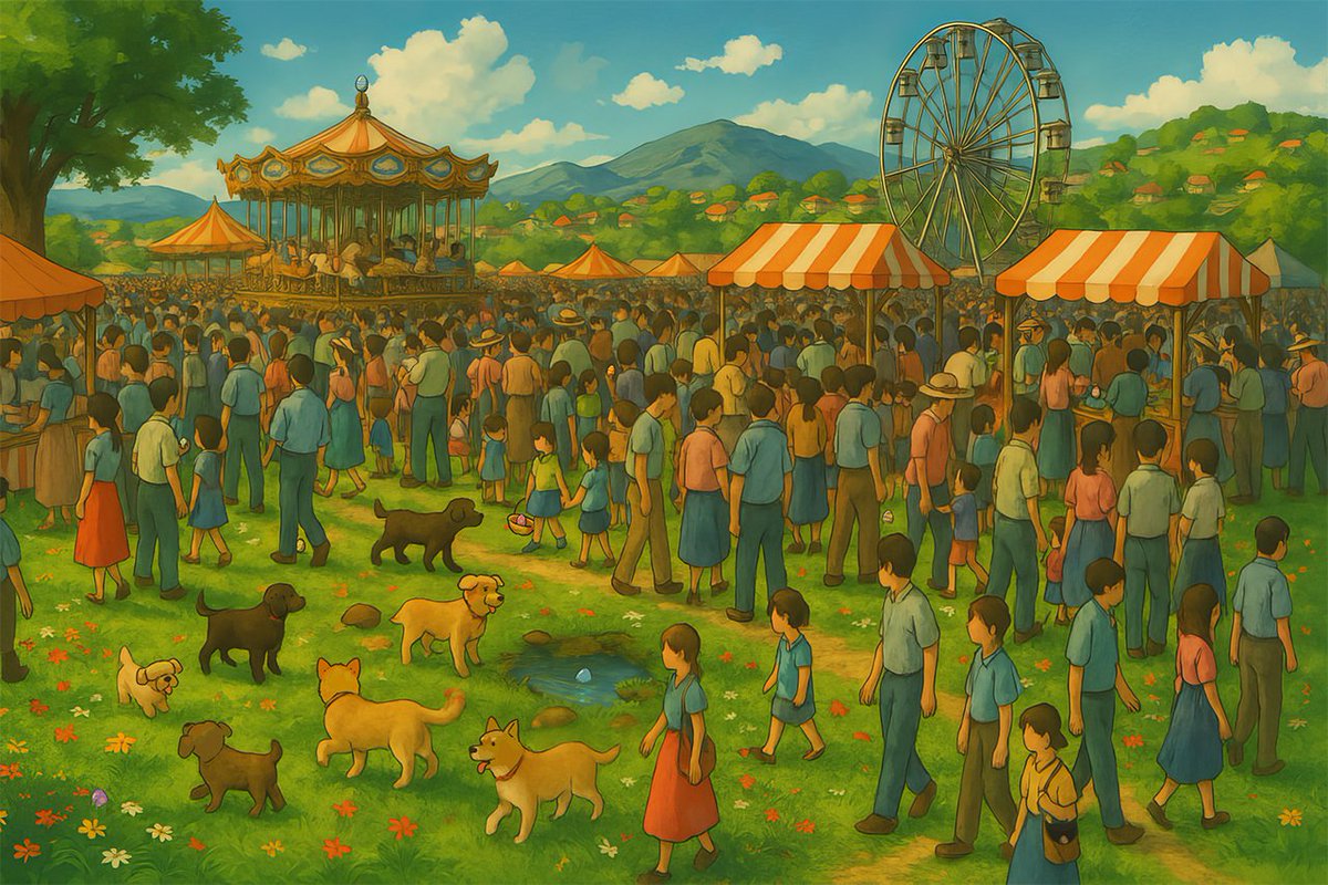 MyDogLibre's tweet photo. Easter Egg Hunt Challenge is LIVE! 
10 sneaky eggs are hidden in this image. 
Can you spot them all?

🔍 How to Join:
- Zoom in & find all 10 eggs
- Screenshot & circle each one
- DM us your marked image

🎁 First 5 correct entries win $10 in $DOGL each!

Let the hunt begin 👀🐾
