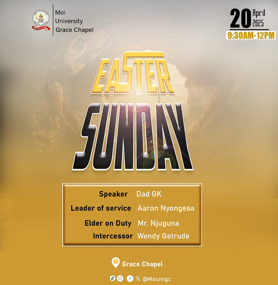 moiunigc's tweet photo. Join Us for a Joyful Easter Sunday Celebration!
🌅✝️ He is Risen! He is Risen Indeed! ✝️🌅

Celebrate the resurrection of Jesus with us this Easter Sunday at our uplifting worship service! https://t.co/teCybVnuFn
