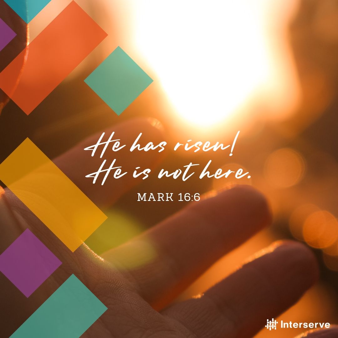 Happy Easter to all! We are blessed by the hope of Jesus being alive! He was not defeated! He has conquered death! He has saved us from our sins! You can read this in Mark 16:6.

#eastersunday #jesus #eastermessage #holyweek #christian #eternalhope #salvation #Interserve