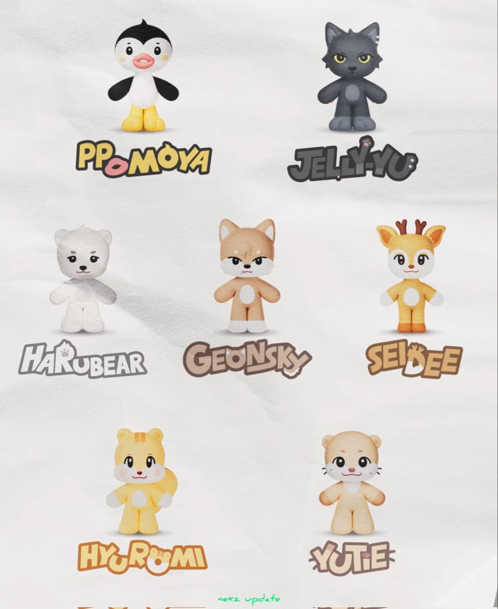 NEXZ NEXZOO ver. PPOMOYA ポモヤ TOMOYA NEXZOO NAME REVEALED ♥️ Tomoya - Ppomoya 🐧 Yu - Jelly-yu