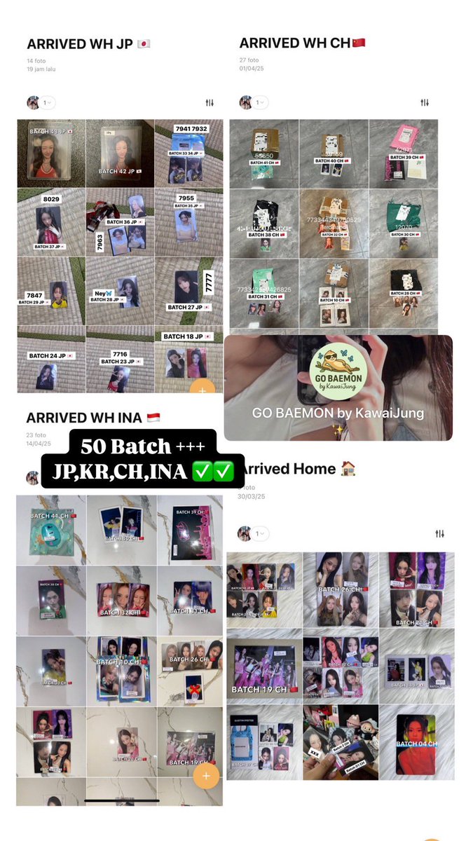 ahyeonnielv's tweet photo. Lagi cari GO BAEMON
trusted,satset dan rajin drop jajan?? Kawaijung GO solusinyaa!
Jajan CH,KR,JP,INA bisa banget!
Persod jugaa bisaa <3
Yuk yang mau join dm aku yaa🩷
#BABYMONSTER #GRUPORDER https://t.co/OxSlwuMVXI