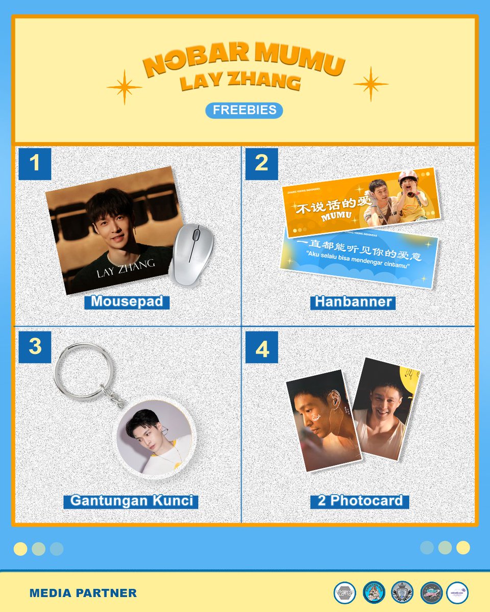 XbackINA's tweet photo. 💫𝙉𝙤𝙗𝙖𝙧 𝙈𝙐𝙈𝙐 - 𝙇𝙖𝙮 𝙕𝙝𝙖𝙣𝙜💫

🗓 Minggu, 11 Mei 2025
⏰️ TBA
📍CGV FX Sudirman, Jakarta Pusat
💸 Rp 95.000/Person
📎https://t.co/wPjnIAO8Fd
𝐁𝐞𝐥𝐢 𝟓 𝐭𝐢𝐤𝐞𝐭 : 𝐑𝐩 𝟗𝟎.𝟎𝟎𝟎/𝐏𝐞𝐫𝐬𝐨𝐧

Close : 09 Mei 2025 (17.00 WIB)

𝙎𝙞𝙡𝙖𝙝𝙡𝙖𝙣 𝙘𝙚𝙠 𝙥𝙤𝙨𝙩𝙚𝙧 𝙪𝙣𝙩𝙪𝙠 𝙥𝙚𝙣𝙮𝙚𝙡𝙚𝙣𝙜𝙜𝙖𝙧𝙖 𝙣𝙤𝙗𝙖𝙧 𝙈𝙐𝙈𝙐 𝙙𝙞 𝙨𝙚𝙩𝙞𝙖𝙥 𝙙𝙖𝙚𝙧𝙖𝙝/𝐤𝐨𝐭𝐚 💕

#LAY #张艺兴 #레이 #YIXING @layzhang @lay_studio @LAYZHANG_JP
