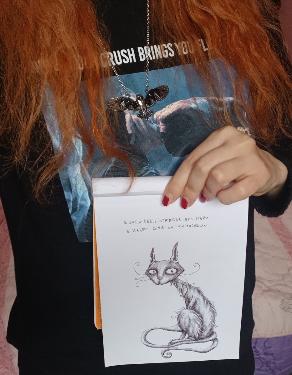 _valentinamilia's tweet photo. Uno strano gatto del mio strano mondo.๐โโฌ๐
#mycharacter #filastrocca #witch #witchy #writer #arte #art #artist #mytale #illustration #illustrator #illustrazione #childrenillustration #childrensbooks #childrenillustrator #childrenbook #childrenart #drawing #drawings #artwork https://t.co/xQE0BgPG1U
