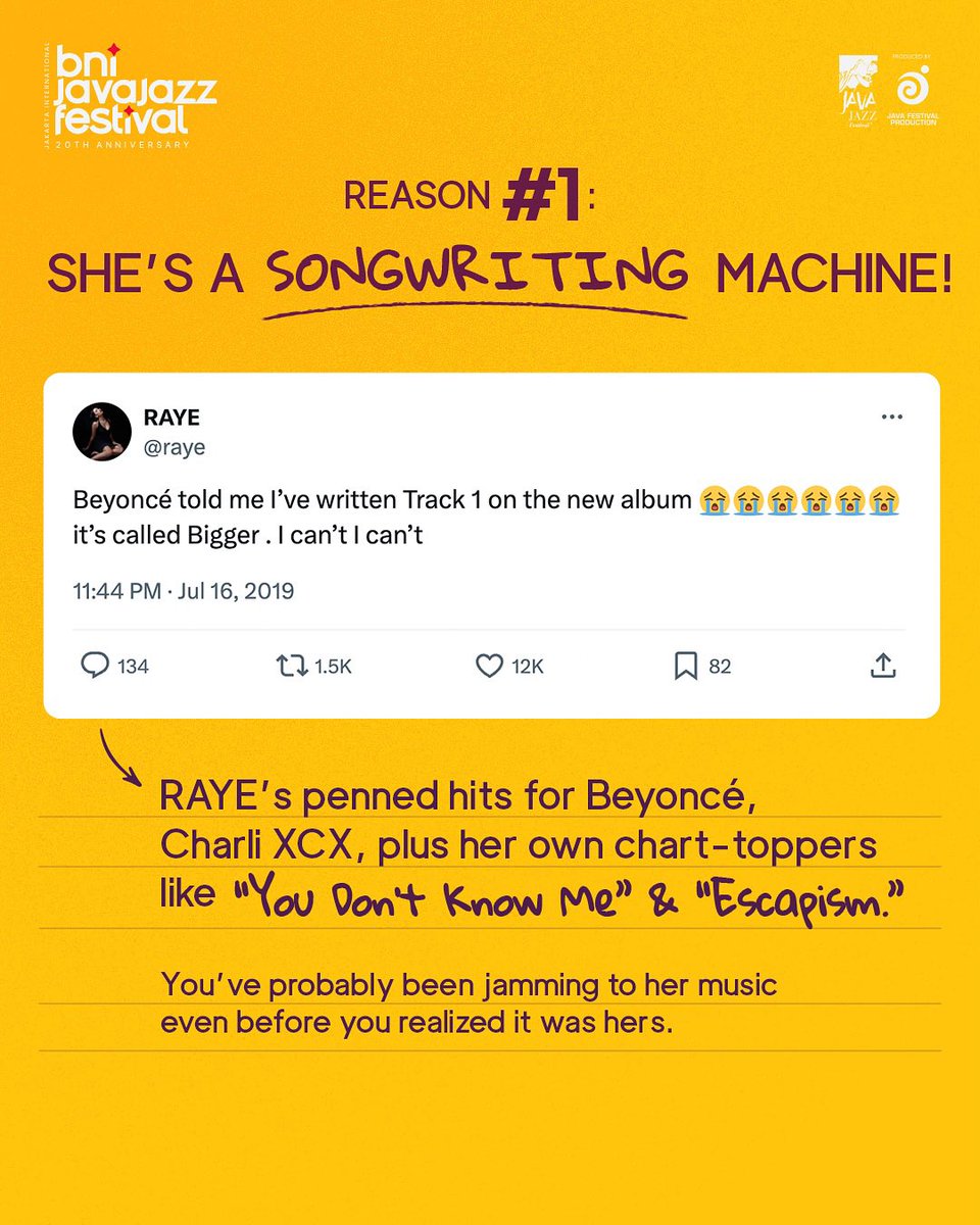 Raye21stcentury's tweet image. 3 Reasons We Can’t Stop Stanning Raye~~~ #javajazzfest ✨…..@raye