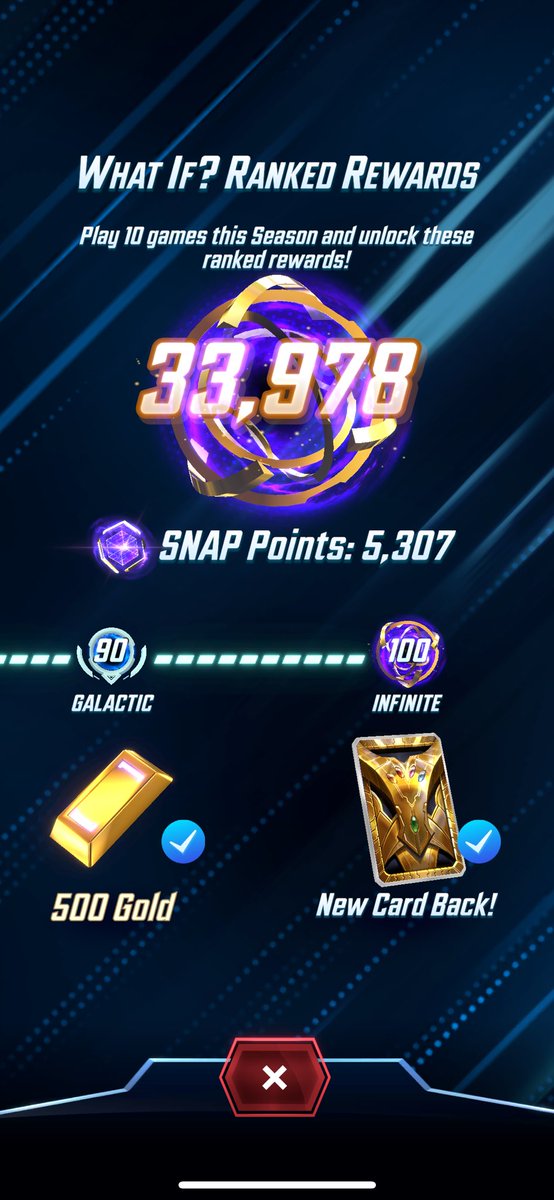 ilujinsttv's tweet photo. The grind was absolutely insane but I made it out alive lmao #marvelsnap https://t.co/hnGcL0unTs