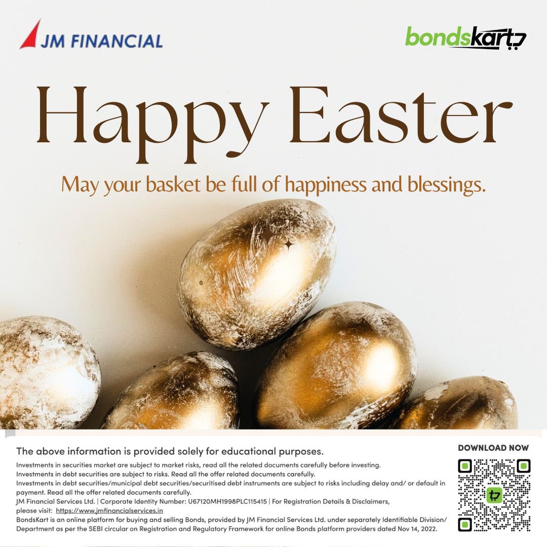 bondskart's tweet photo. This Easter, may your life be filled with peace, prosperity, and renewed purpose—just like a well-timed investment.
Wishing you a joyful and meaningful Easter!
#easterday #happyeaster #eastersunday #bondskart https://t.co/lXwHkksdQt