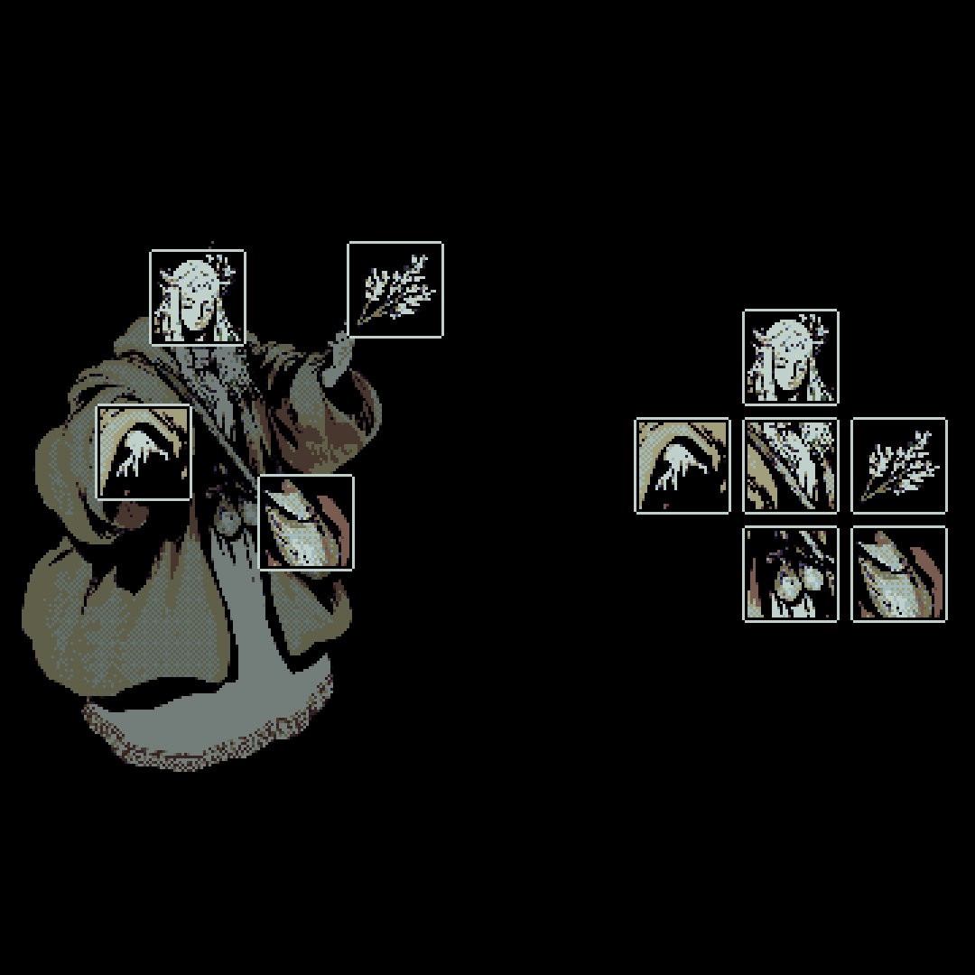 Not sure where exactly I'm taking this, but it looks neat I guess. Looks like dice.

#pixelart #ドット絵 #gamedev