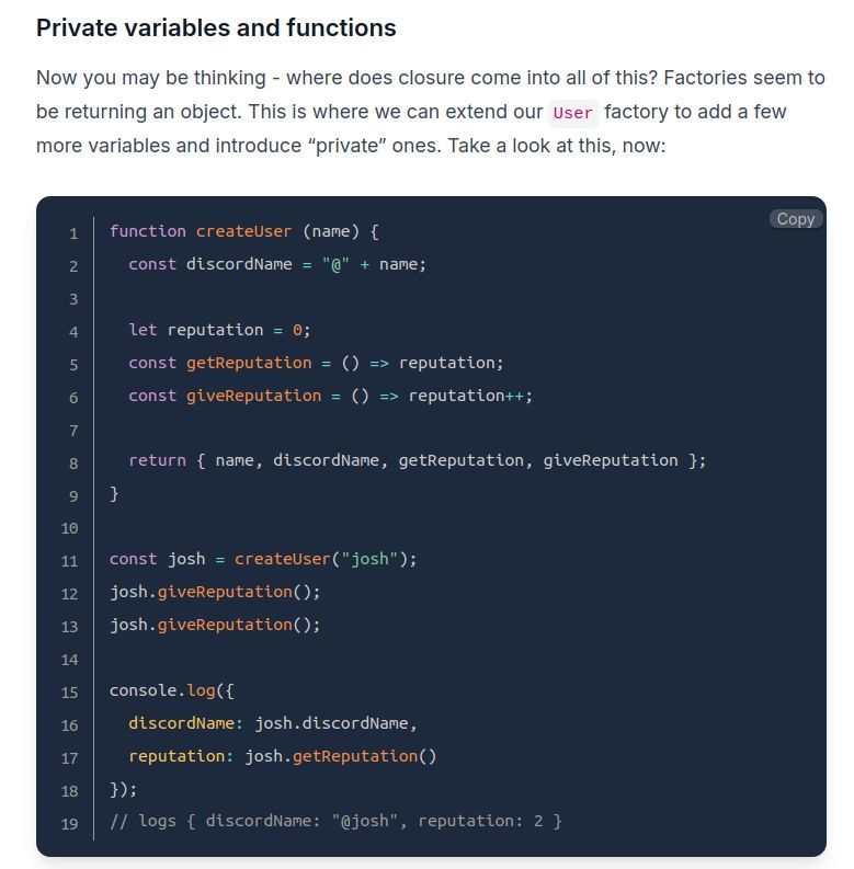ZaidBadgujar's tweet photo. 🔴 Day 5 #100daysofcode
Things Learnt Today👩💻
-Destructuring in Js
-Private variables
-Prototype,Prototype Chain,Prototypal Inherintance
#odinproject #webdevelopment https://t.co/Tdx3VngxDC