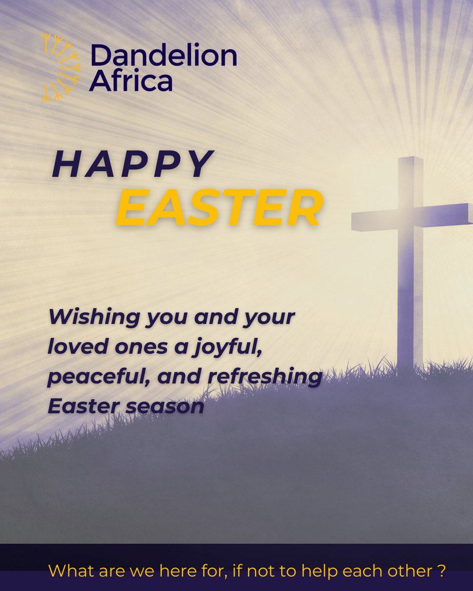 Wishing you and your family a joyful Easter!
#easter #DandelionAfrica