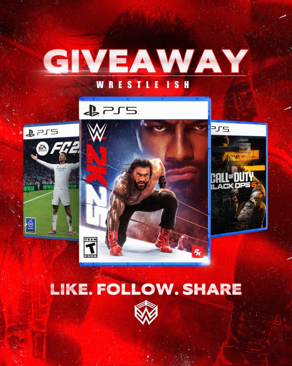 WrestleIsh's tweet image. 🚨 #WrestleMania Giveaway! 🚨

Win a free copy of #WWE 2K25 or any other game you choose! Follow these steps to secure an EXTRA entry and boost your chances of winning:    

🔥 Follow 
❤️ Like &amp;amp; Repost
🏷️ Tag a friend

The winner will be announced the day after WrestleMania 41!