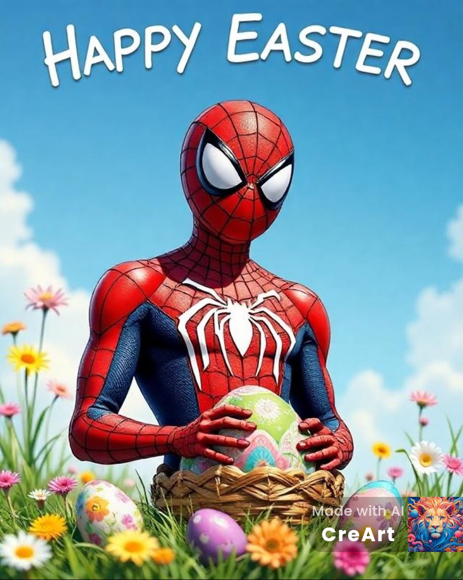JassySpiderGirl's tweet photo. 🕷✝️🐰Happy Easter!!🐰✝️🕷

From your friendly neighborhood Spider-Girl and her Dad I hope you all have a wonderful day!!🤭🕷 https://t.co/yR6jVM7xnT