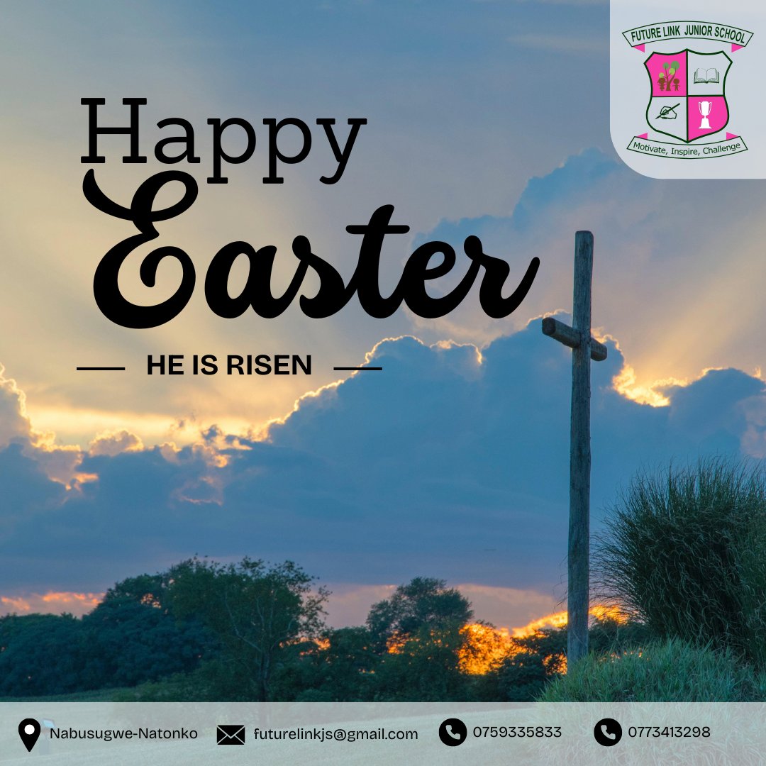 futurelinkjs's tweet image. 🌅 He is Risen!
Wishing you a joyful and blessed Easter from all of us at Future Link Junior School.
May this season fill your hearts with hope, peace, and renewal.
#HappyEaster #HeIsRisen #FutureLinkJuniorSchool #EasterBlessings