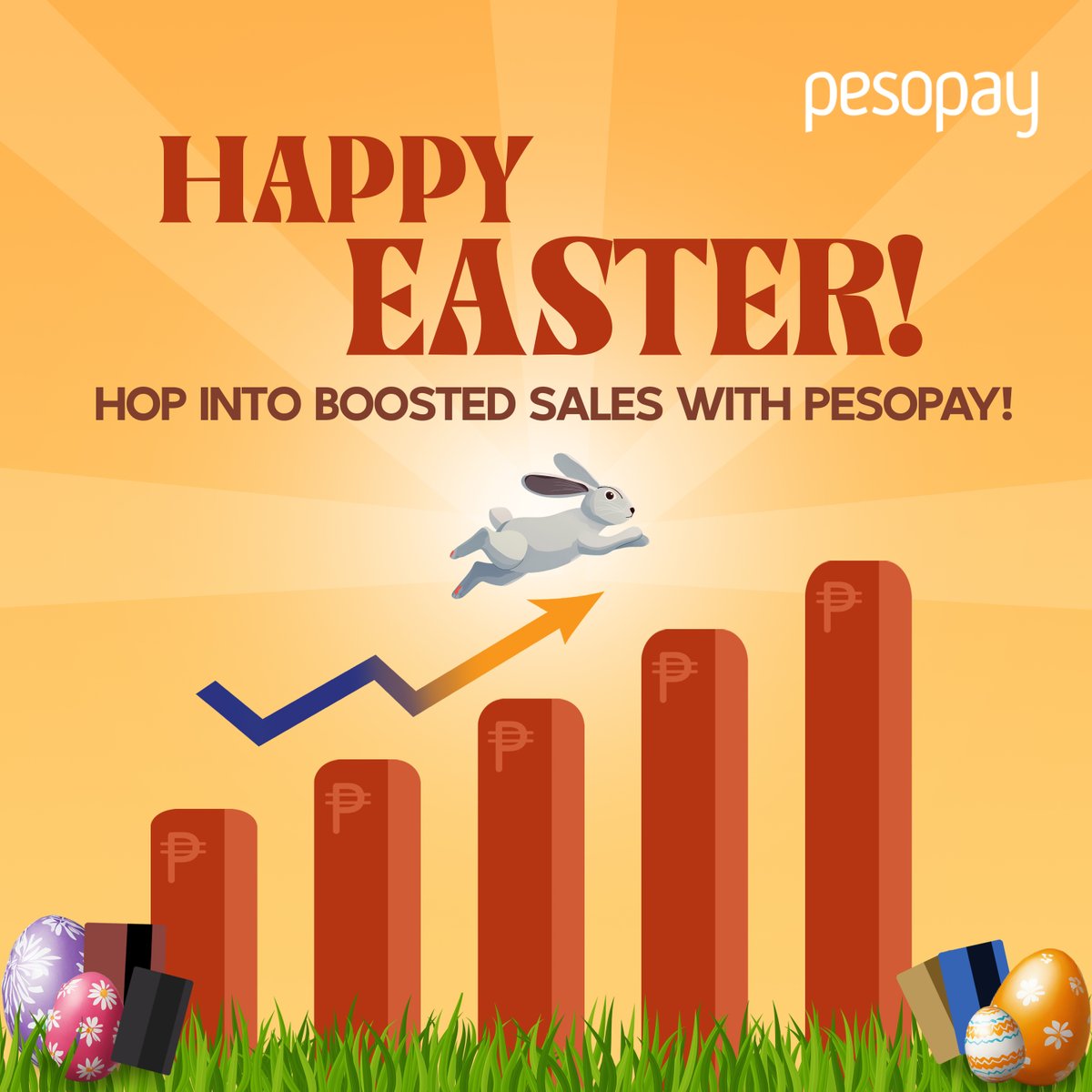 PesoPay's tweet photo. Let’s celebrate the spirit of 🐇Easter with joy, full of warmth and renewal of hearts. 🥚Happy Easter, everyone! #PesoPay #PaymentGatewayPh #PaymentGateway #PaymentChannel #PaymentOptions #EasterSunday #HolyWeek #HolyWeek2025 https://t.co/OAf4GNMPp1
