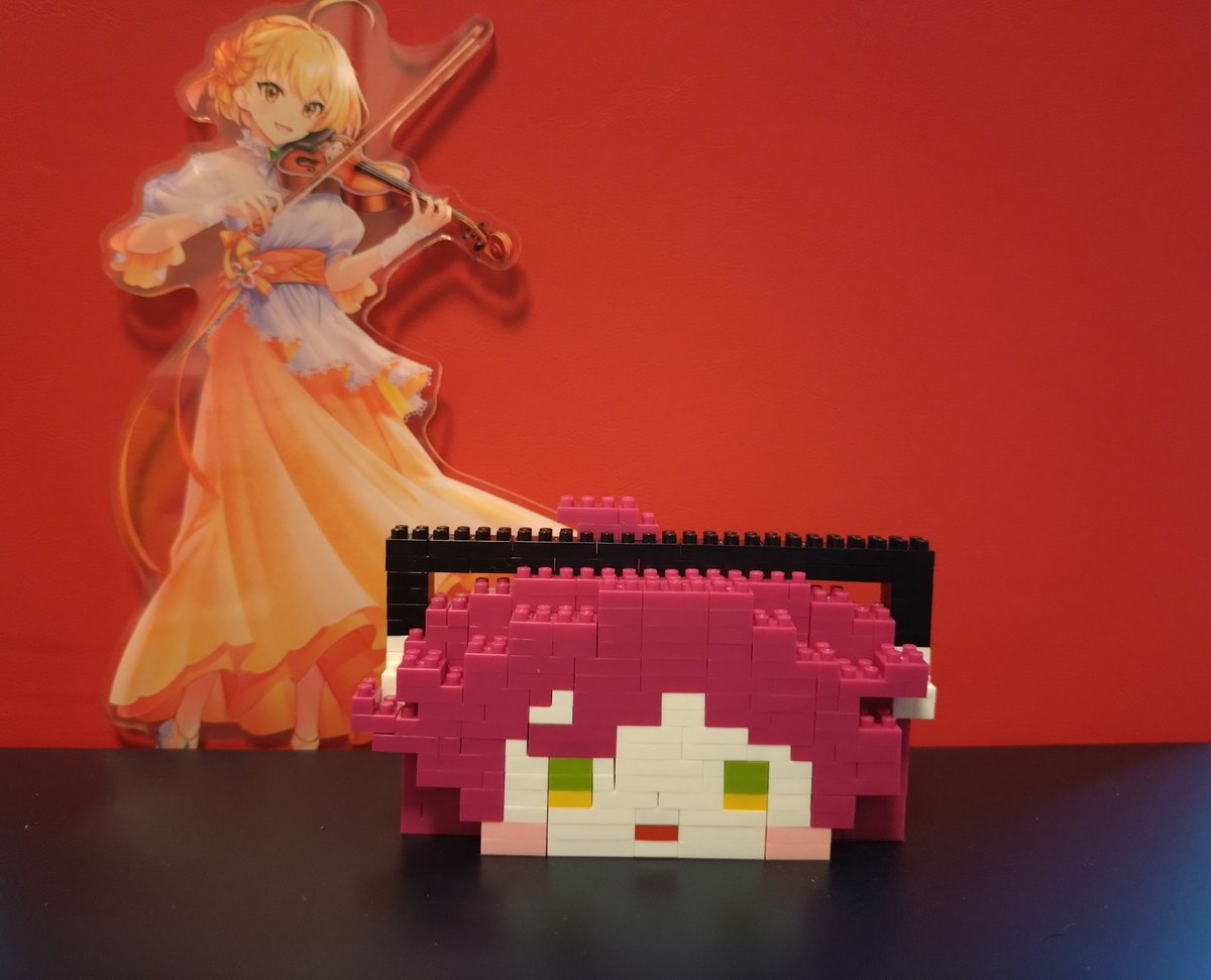 Np80002741's tweet photo. #うぃずそうさく
#黒ウィズ
ナノブロックであのこちゃん作ってみた

「拝啓、人類のみなさん。
私たちは元気です。
敬具」 https://t.co/5qWNeBa9ep