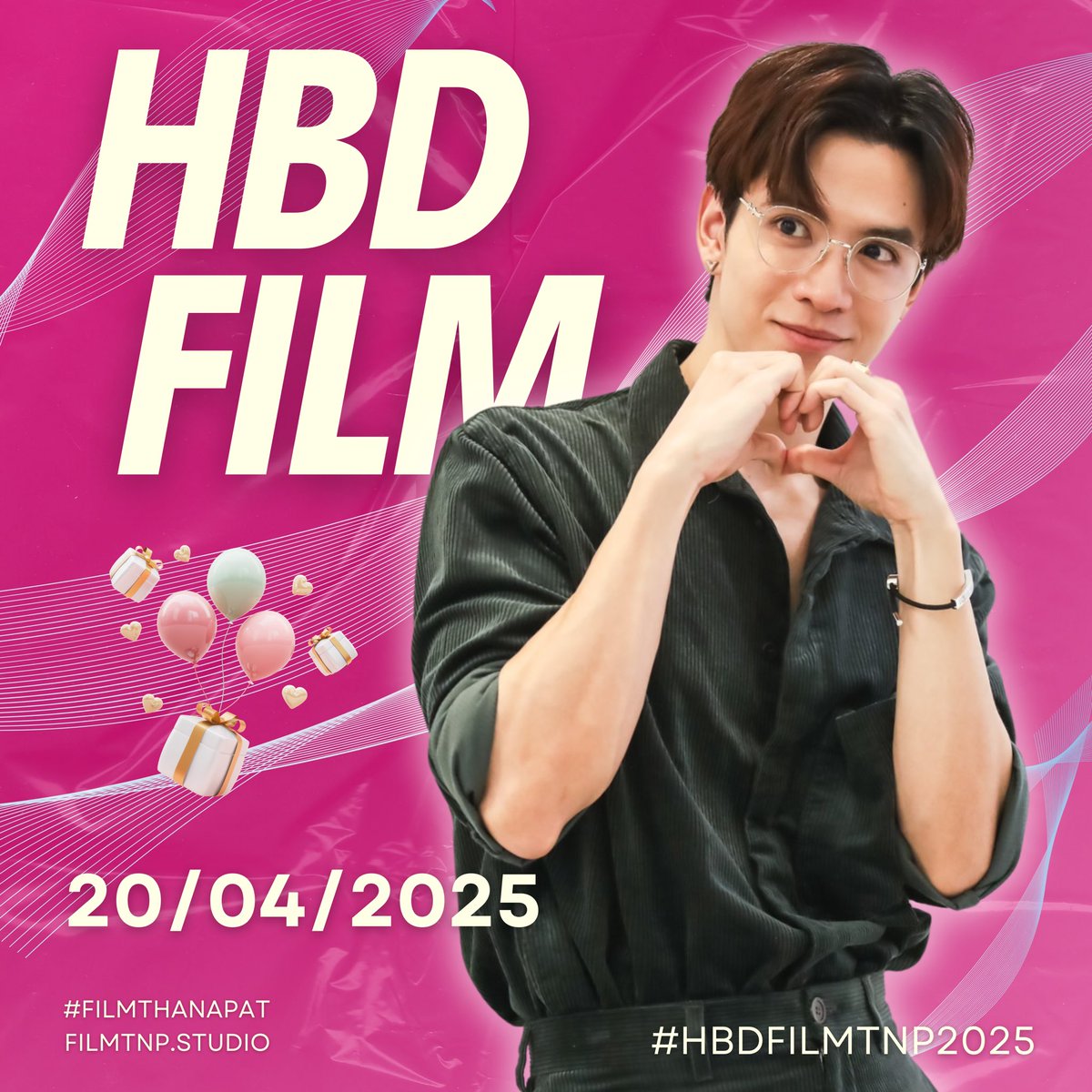 r12726331's tweet photo. Happy Birthday IdolFilm🎂🎈🎂🍰🎞️🫰
Healthy and happy wish 🙏 🫶
Get well soon 🙏
love you so much 🥰
With lots of love ❤️ My favourite Idol
Forever Film Fan
@film_tnp20
#HappyFilmsDay
#FilmThanapat
#ฟิล์มธนภัทร https://t.co/cBXreaTdcA