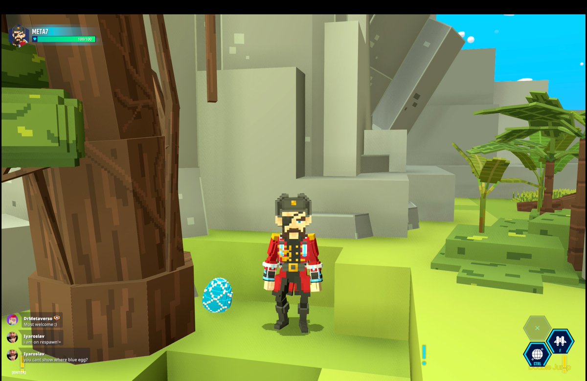 Found the Easter Blue Egg in <a href="/TheSandboxGame/">The Sandbox</a>  tsbga.me/TheSandbox #AlphaSeason5